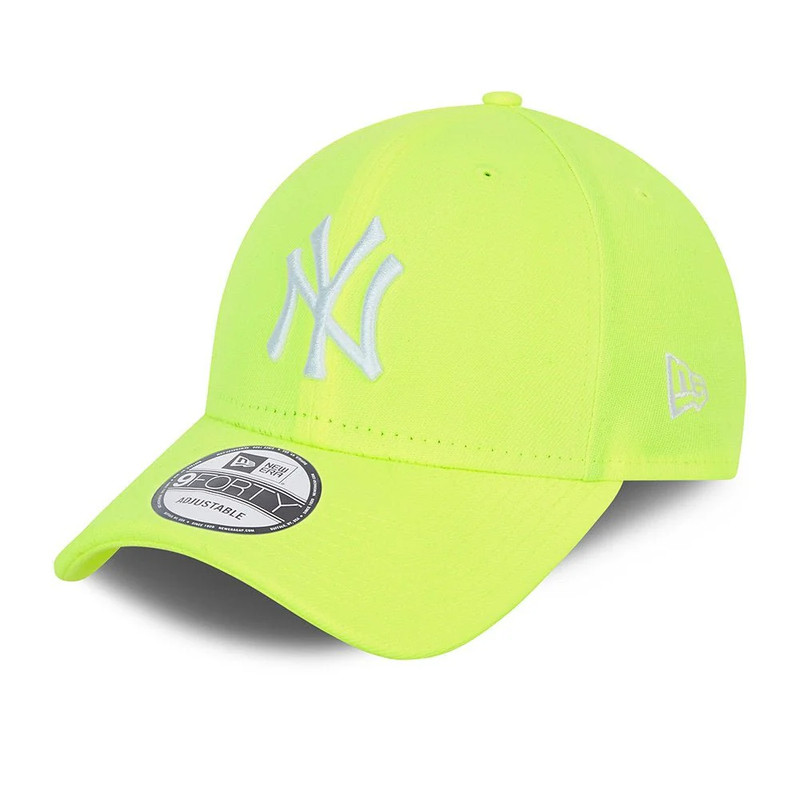 New Era Men's New York Yankees Cap - Bright Neon - قبعة